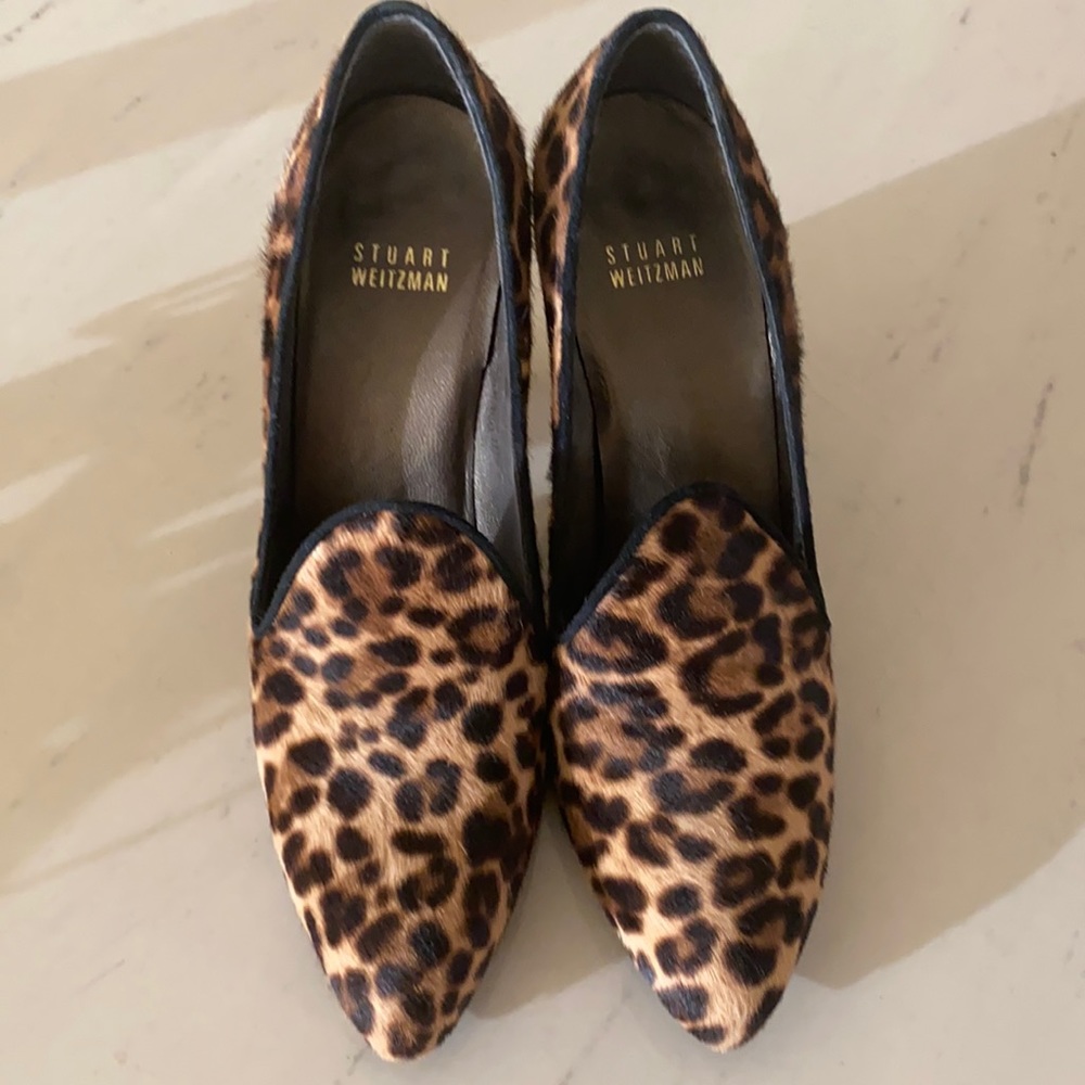 Stuart Weizmann calf leather heels.